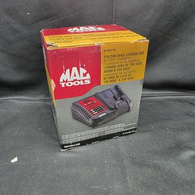 MAC Tools 12 V/20 V MCB115 Max Lithium Ion Battery Charger MAC/Dewalt Batteries