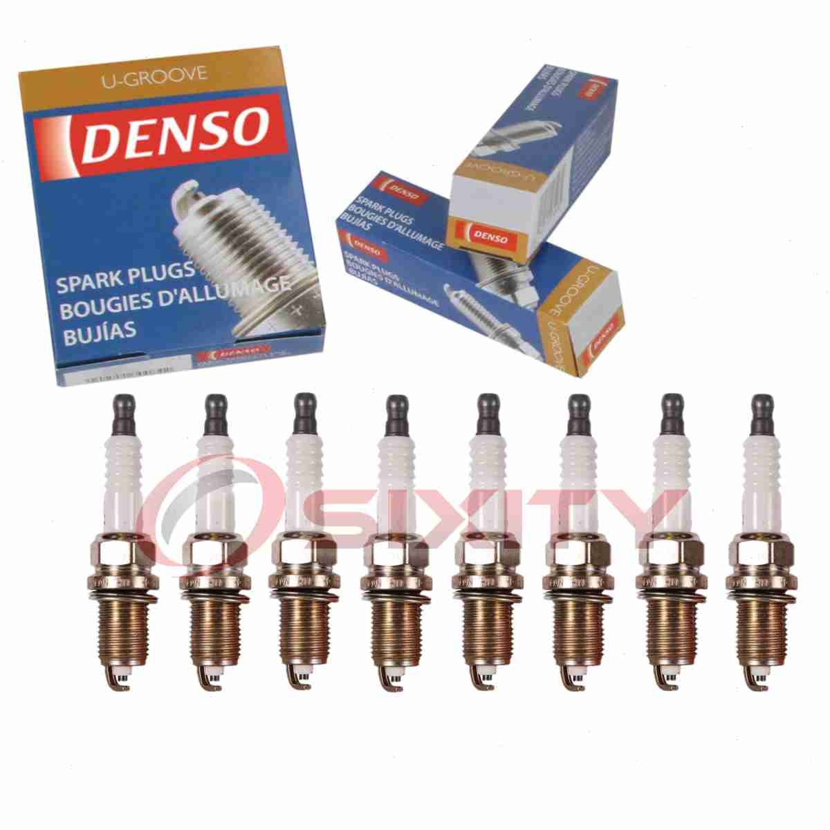 8 pc Denso Standard U-Groove Spark Plugs for 2006-2007 Mitsubishi Raider ok