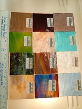 UROBOROS ART GLASS SAMPLES WORLDS FINEST GLASS VINTAGE ORIGINALS 12 PCS