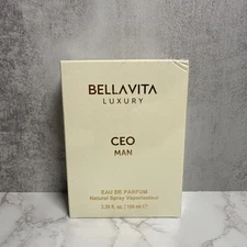 Bella Vita CEO Man Eau De Perfume- 3.4 Oz/ 100ml - BRAND NEW SEALED