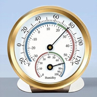 Für Mini Aluminium Thermometer Hygrometer für Kühlschrank Inkubator 20-120F