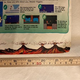 NES Nintendo Power Battletoads / Adventure Island II 2-Sided Poster 22x11 1989