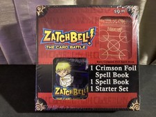 Zatch Bell The Card Battle Rare Crimson Foil Spell Book and Starter Set Zatch