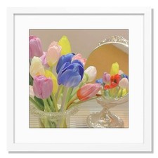 20x20 White Picture Frame Mat for 16x16 Photo Wall Mounting Poster Frame-1pcs