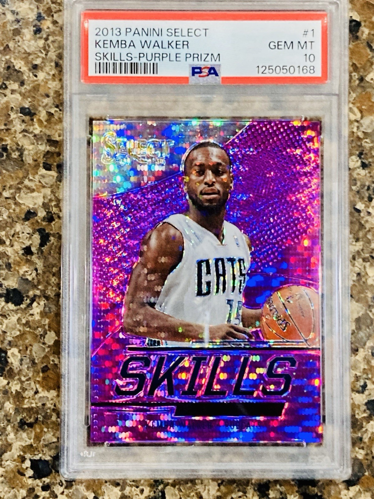 Kemba Walker - 2013-14 Panini Select Skills Prizm #1 Purple /99 PSA 10 Pop 2