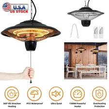 Electric Hanging Patio Heater Outdoor Indoor Ceiling Heater for Gazebo Balcony