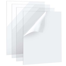 Lot de 4 feuilles A4 en plexiglas transparent, 2 mm d'épaisseur, panneaux en ...