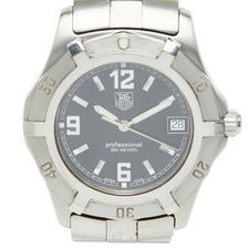 TAG Heuer WN1110 Quartz Men's Stainless Steel Watch Black Dial