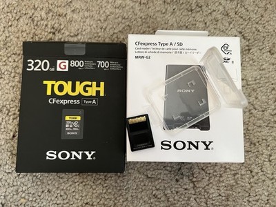 Sony CFexpress Type A Memory Card 320GB - AND - Sony CFexpress Type A Reader