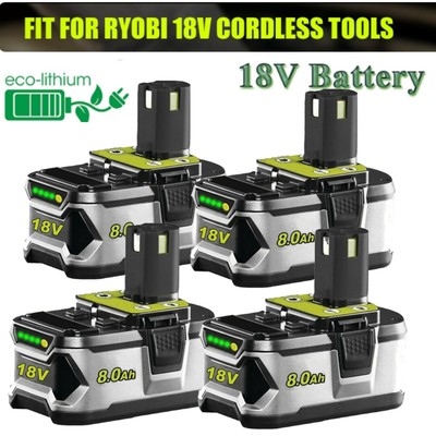 For RYOBI P106 18Volt 8.0Ah PACK For One Plus High Capacity Lithium Battery