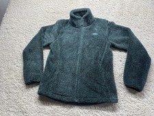 The North Face Fleece Jacket Women's XS TNF Green Deep Pile Zip Up