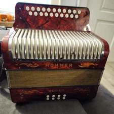 Hohner "Corso" 2 row Accordion Excellent Condition Made in Germany 