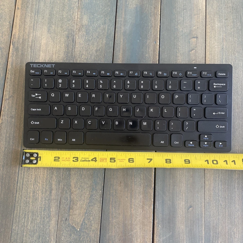 TECKNET Small Lightweight Portable USB Wireless Keyboard w/ Media Hotkeys (F8) - Image 3 of 4