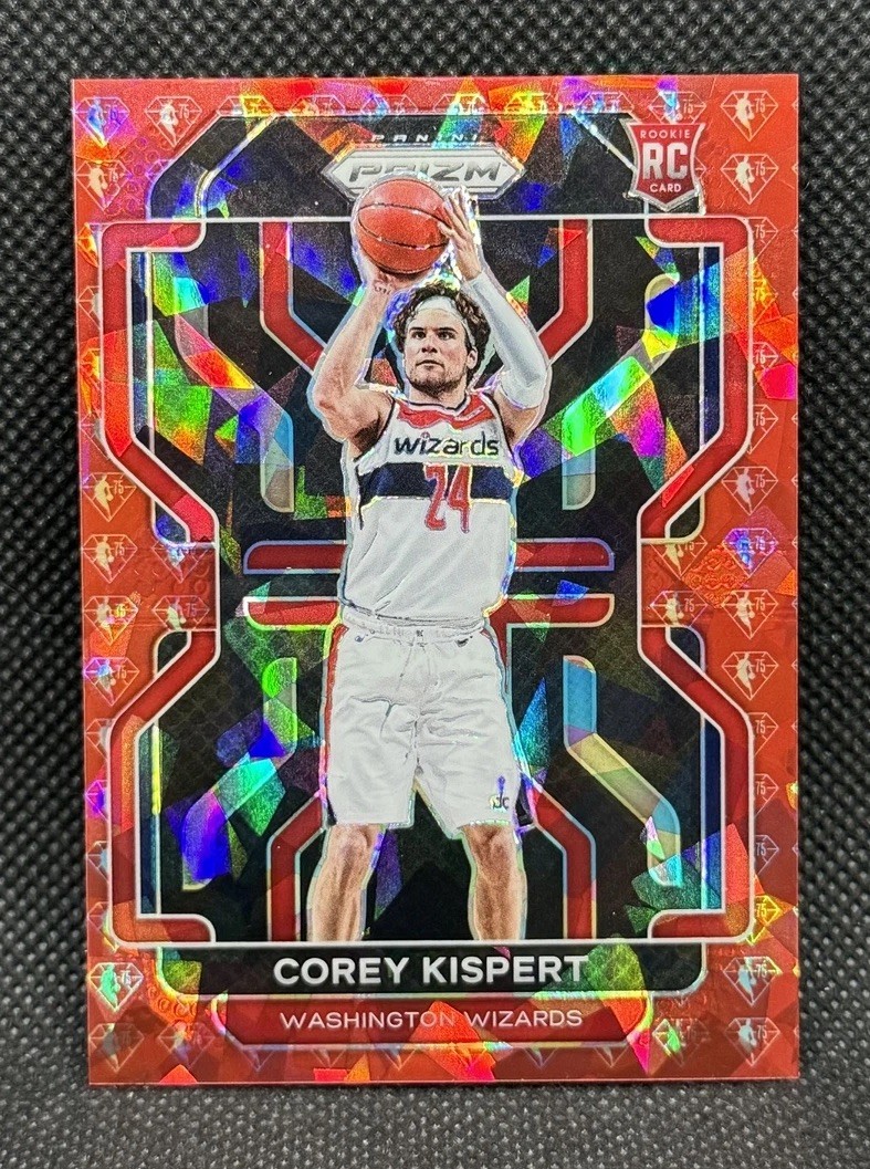 Corey Kispert /75 NBA 75TH DIAMOND ROOKIE Washington Wizards 2021-22 Prizm #275