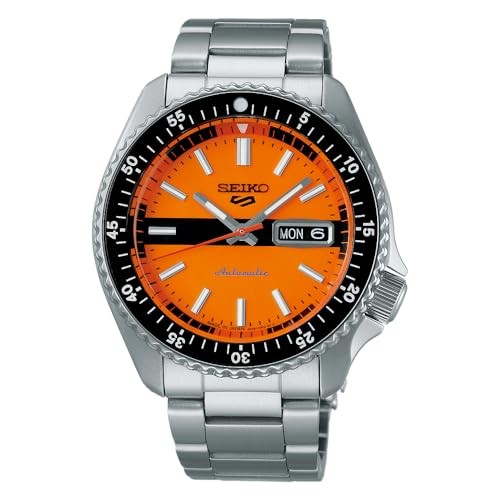 Seiko 5 Sports SBSA219 Automatic Retro Special Edition Orange Black Watch Japan