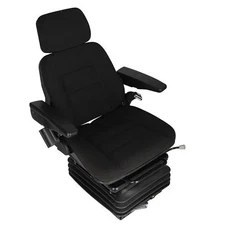 Seat Assembly Full Adjustment with Mechanical Suspension Fabric Black John