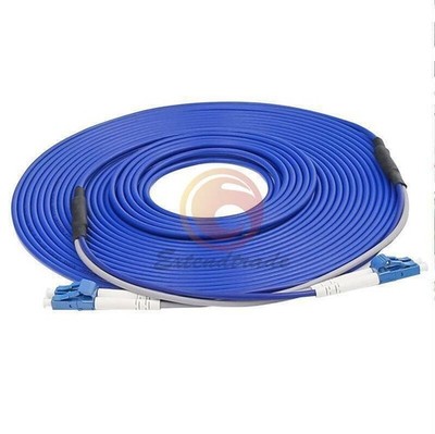 60M LC-LC UPC SM 9/125 Duplex Fiber Cable Armored Cable Fiber Optic Patch Cord #