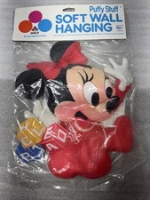 Vintage Disney Soft Wall Hanging Mini Mouse Ball Nursery Decor Puffy Stuff
