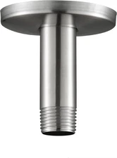 OFFO Shower Arm with Flange, 3 Inches Brushed Nickel Ceiling Mount Replacement R