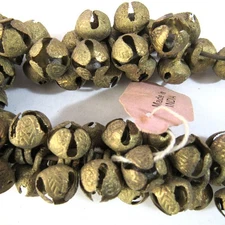 Vintage Ghungroo India Bells ~12mm (Width) Dancing Banjara Tribal / Boho 10 pcs