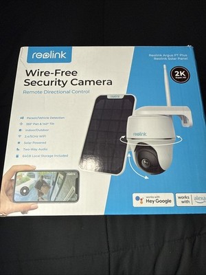 Reolink Argus PT + Solar Panel 5MP 2K+ Super HD Wireless Security Camera Outdoor