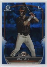2023 Bowman Chrome Draft Sapphire Edition Cole Foster #BDC-128 0q4s