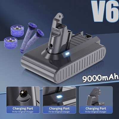 9000mAh Battery für Dyson V6 Akku Animal Absolute Staubsauger Ersatzakku丨DHL