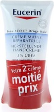 Eucerin UreaRepair Plus 5% Urea Hand Cream 48h Dry Skin Relief (75ml x 2)