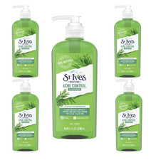5 St. Ives Solutions ACNE CONTROL CLEANSER Tea Tree 8fl oz 2 Salicylic Acid LOT