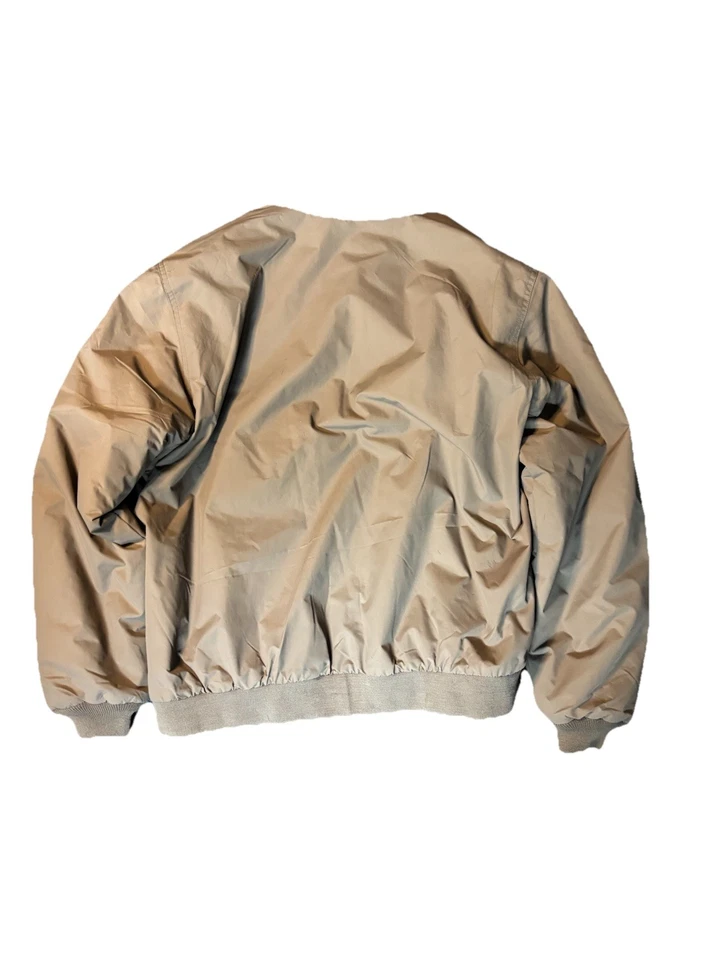 Chaqueta Bomber LL Bean Tan De Colección Roja Forrada a Cuadros Cremallera Completa Para Hombre ¡¡¡Grande!!! ¡Hong Kong! Foto 2 de 4