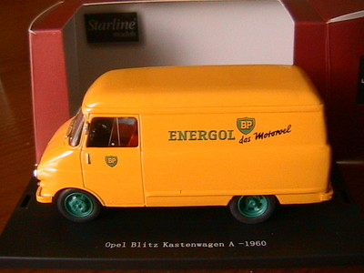 OPEL BLITZ VAN A 1960 BP ENERGOL STARLINE 560634 1:43 GREAT THE ENGINE