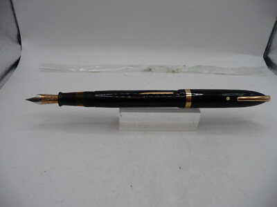Sheaffer Vintage White Dot Black Military Clip Fountain Pen-extra