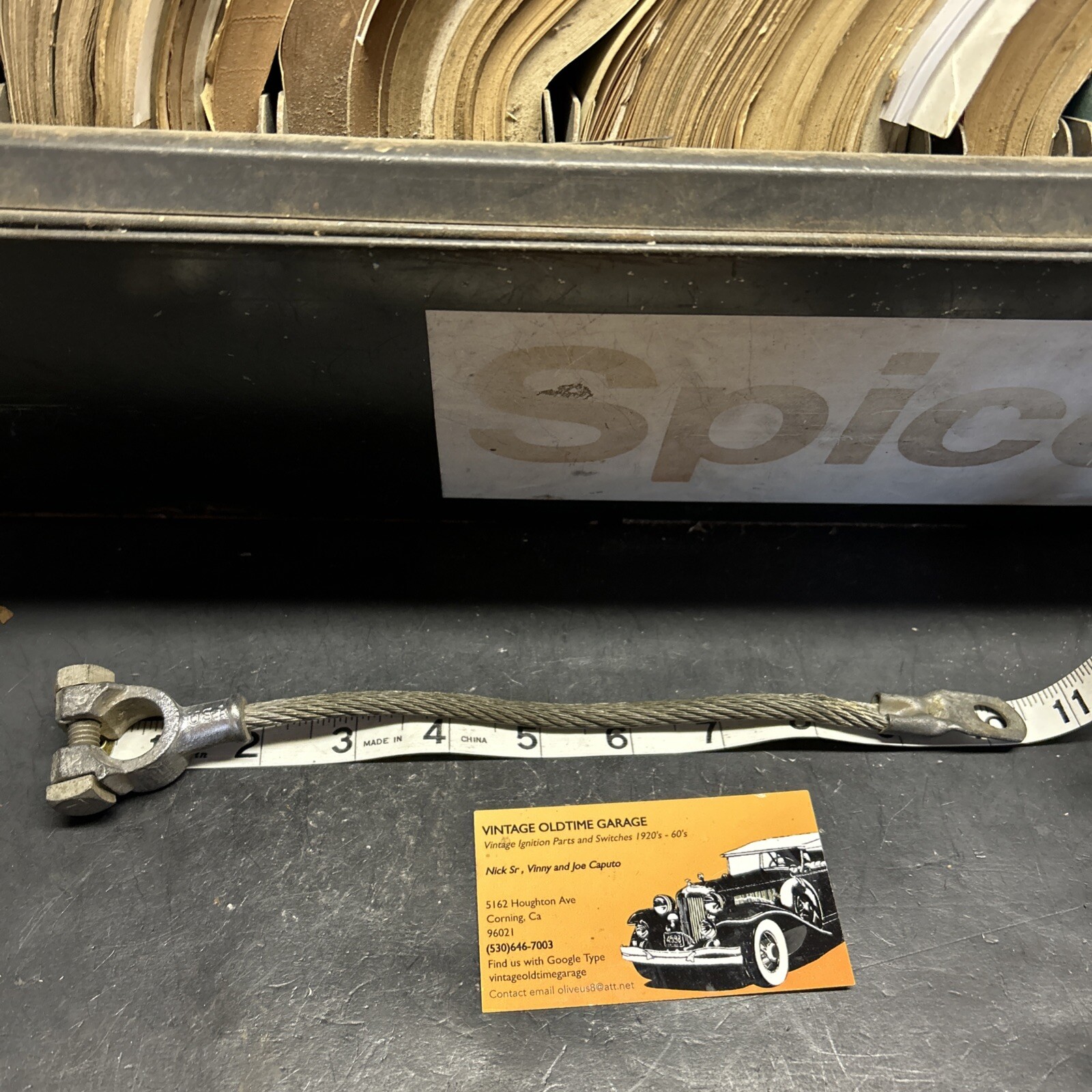 1937 1938  Chevrolet battery cable