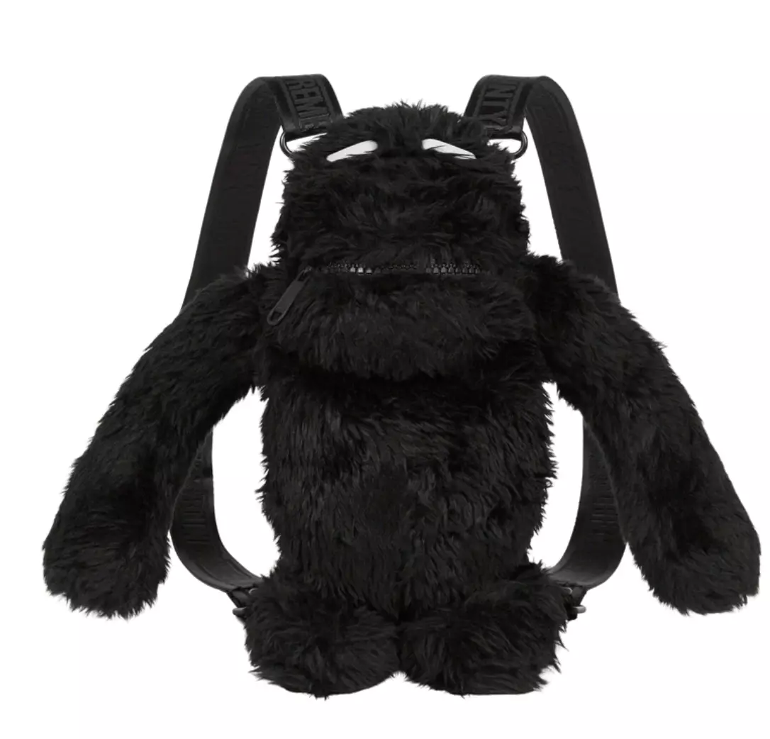SAC À DOS CHASSEUR DE PRIMES SUPREME FW23 PELUCHE NOIRE
