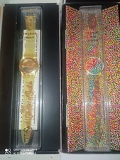 2 COLLECTOR SWATCH SPECIAL 1991 92 #1 GZ115 GOLDEN JELLY- #2 GZ121 LOTS OF DOTS