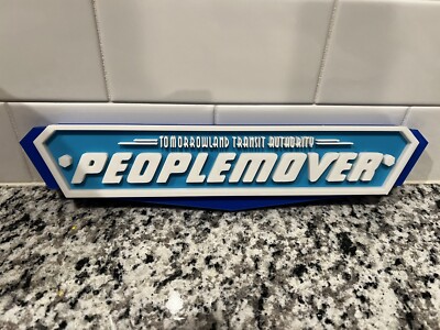People Mover Tomorrowland Wall Sign Display Ride Disney world Magic Kingdom