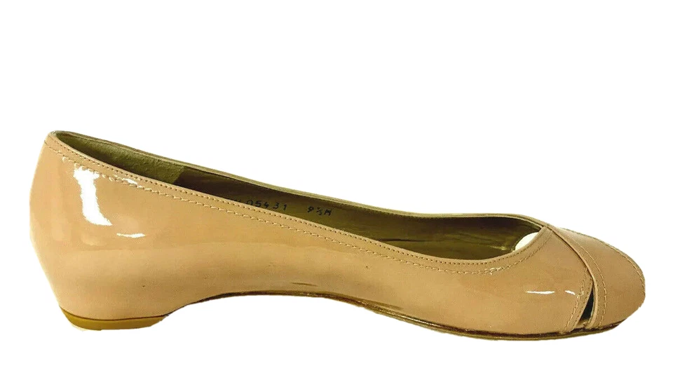 STUART WEITZMAN EXFLAT ADOBE ANILINE OPEN-TOE FLAT SZ 9.5, RETAIL $365 - Image 2 of 4