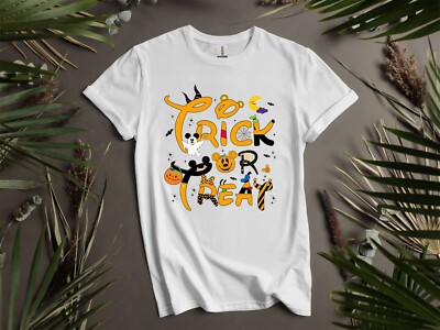 Trick Or Treat Halloween T-Shirt T Shirt Herren Damen Unisex Tshirt I217