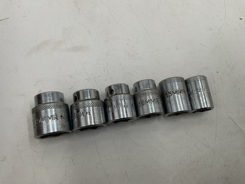 Mac 6 Pc 3/8 Drive Shallow Metric Socket Set Lot X6
