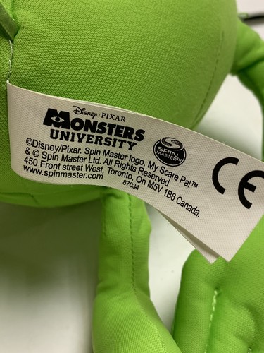 DISNEY PIXAR MONSTER UNIVERSITY PLUSH MY SCARE PAL MIKE STUFFED TALKING TOY 12” - Picture 4 of 4