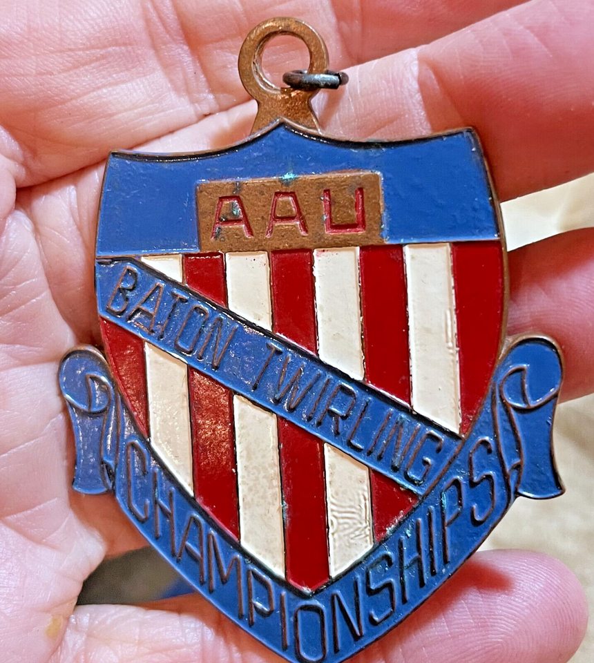 Lot 1970s National AAU Baton Twirling Championship Medals Gold Silver