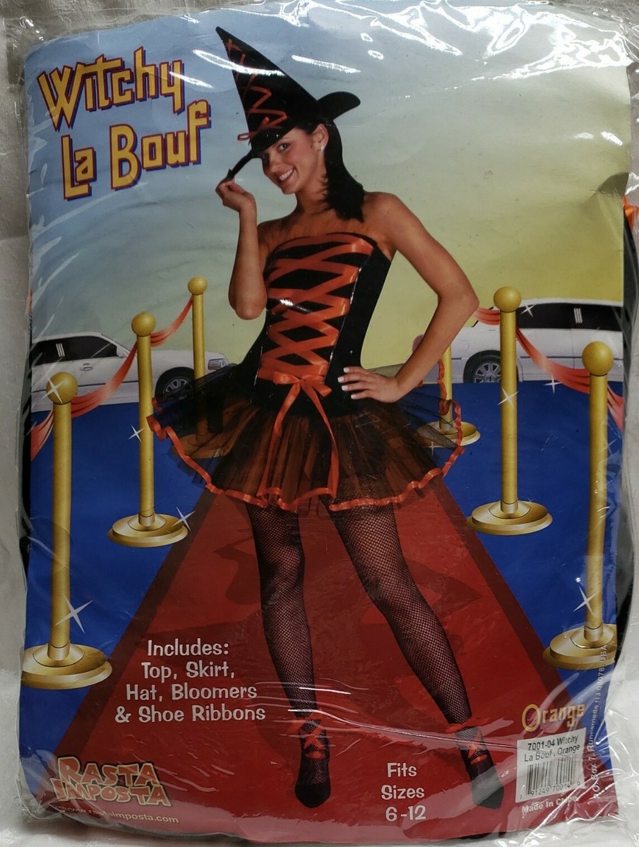 Witchy La Bouf Rasta Imposta Halloween Costume Sizes 6-12 Six