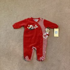NWT LITTLE ME HOLIDAY ONE PIECE FOOTED OUTFIT, 3 MONTH, INCLUDES RATTLE, SANTA