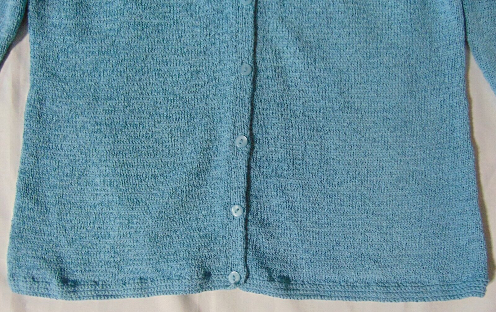 Pendleton aqua blue button down cardigan knit swe… - image 3