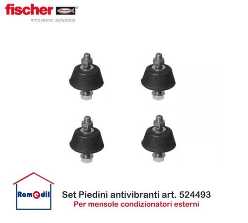Piedini antivibranti per condizionatori kit per staffe