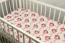 2 3 4 5 pc bedding set nursery baby 100% cotton for cot bed pink fairies girl
