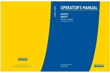 NEW HOLLAND 840CD, 880CF DRAPER HEADER OPERATOR`S MANUAL