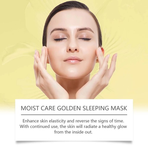 Sleeping Mask Gold Facial Moisturizing Brightening Hydrating Face Mask - Picture 4 of 10