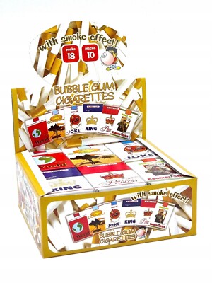 bubble gum cigarettes 90s 18x Bubble Gum Cigarettes With Smoke Effect 90s Vintage Old School Candies  Gift
