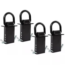 (4) Stake Pocket D Ring For Standard 2"x4" Trailer Flatbeds Cargo Trucks 5400LBS
